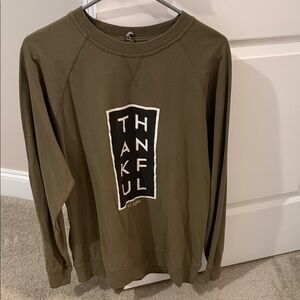 Next Level Apparel Olive Graphic Sweatshirt